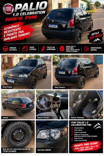 Fiat Palio 1.0 Cel. Econ./italia F.flex 8V 4P 2010