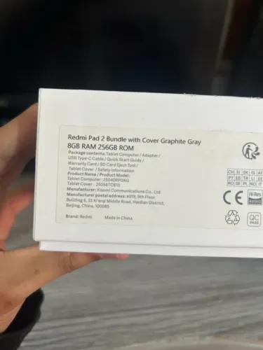 Xiaomi Redmi Pad 2 - 8GB RAM + 256GB | Tela 11? 2.5K | Bateria 9000mAh + Capa