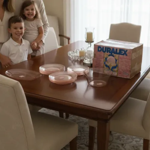 Aparelho de Jantar Duralex Rosé 20 peças: O Tesouro que Falta na Sua Coleção (Novo, Caixa)
