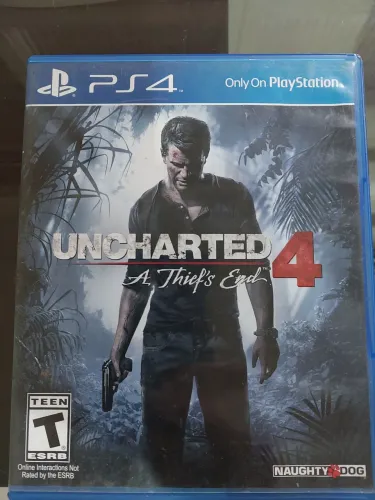 Jogo PS4 original "Uncharted 4" forq do mapa