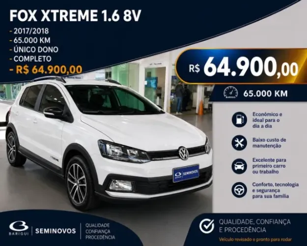 Volkswagen Fox Xtreme 1.6 Flex 8V 5P 2018