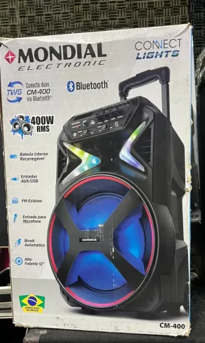 CAIXA DE SOM MONDIAL Bluetooth 400w