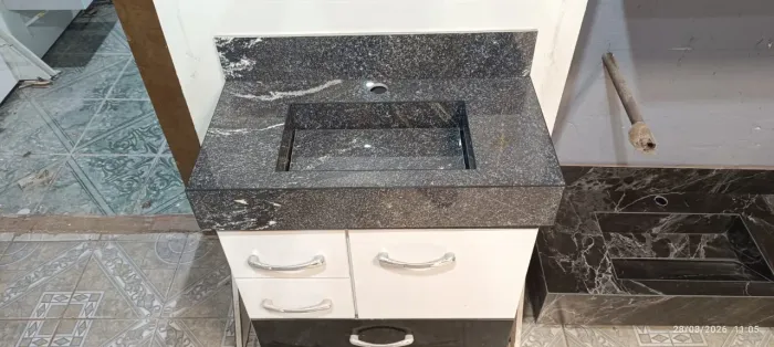 Pia em porcelanato