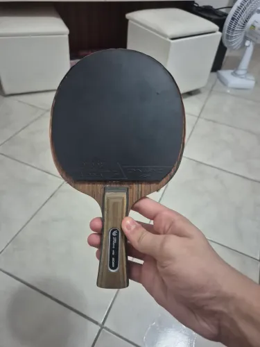 Raquete tênis de mesa profissional borracha vermelha / t88 borracha preta / joola dynaryz