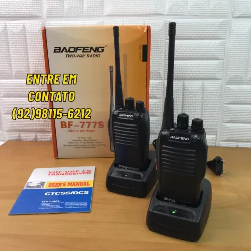 RADIO COMUNICADOR BAOFENG BF-777S COM FONE DE OUVIDO