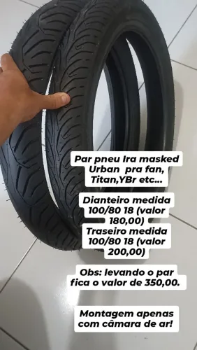 Pneu pra fan YBR Titan irá masked Urban