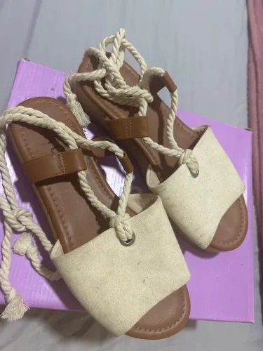 Sandália Flatform Sua Cia Amarração Cordão - Estilo Rústico / Verão