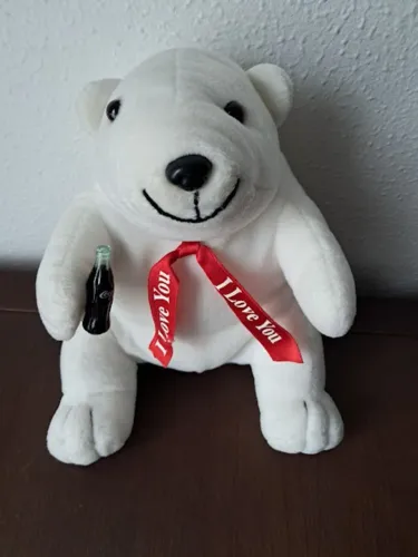 Urso Polar de Pelúcia Coca-Cola I Love You