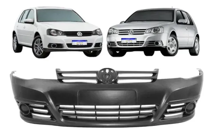Parachoque Golf 2008 2009 2010 2011 2012 13 S/furo Original Preto