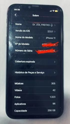 iPHone 11 256 Gb Preto por R$ 1.000,00