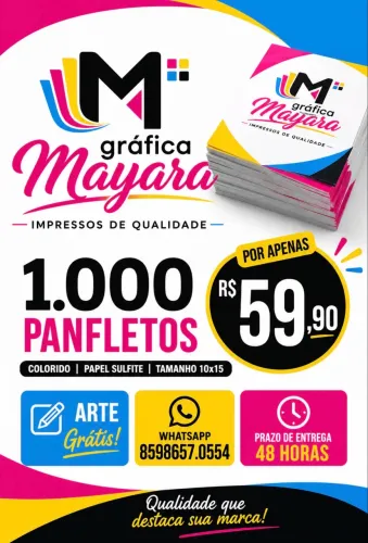 Promoção de panfletos valor 59,99