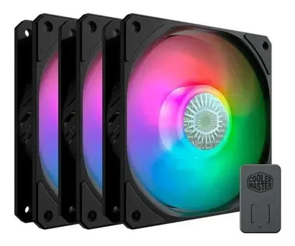 Kit com 3 Fans Cooler Master SickleFlow 120mm