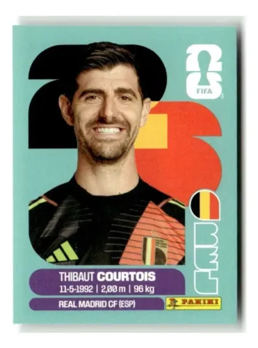 Figurinha da Copa do Mundo FIFA 2026 (BEL 2) - Thibaut Courtois - Bélgica