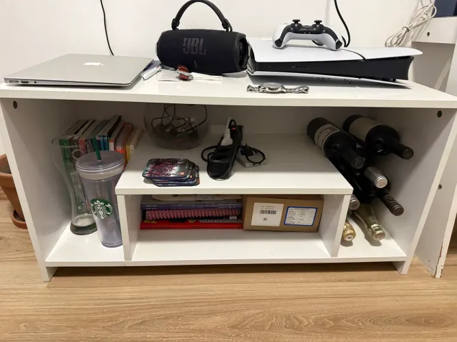 Rack Branco para TV - Compacto e Moderno
