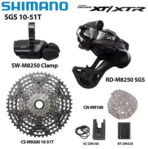 Grupo Shimano deore Xt/xtr di2 12v - M8250 com Corrente + Cassete XTR