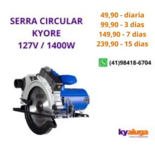 ALUGUEL - serra circular 110v/220v