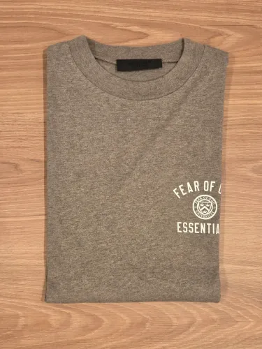 Camiseta Fear of God Essentials Jersey Crewneck Taupe