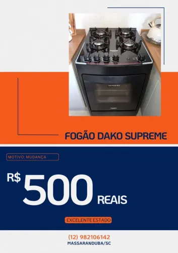 Fogão Dako Supreme 4 Bocas