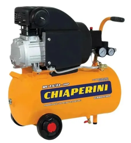 Compressor de ar 21l  2hp Mc7621_Chiaperini pouco usado