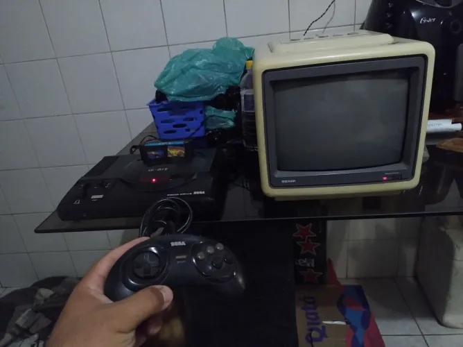 Mega Drive 1 TEC TOY Completo Todo Original Aceitamos OLX PAY 