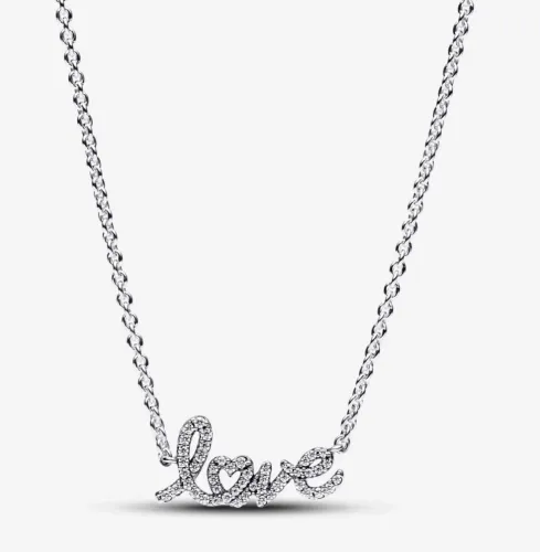 Colar Pandora love brilhante 