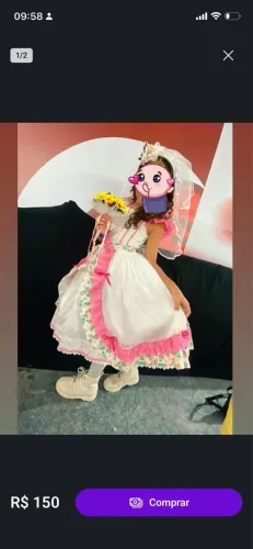 Vestido noiva junino