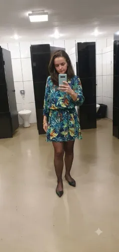 Vestido estampado tamanho P