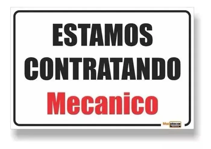 Contrato mecânico leve com experiência