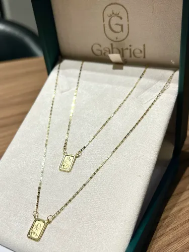 Cordão de ouro piastrine 2.42g novo ( LOJA FÍSICA )