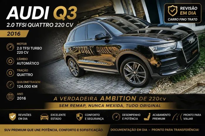 Audi Q3 2.0 TFSI Quat. 211/220cv S-tronic 5P 2016