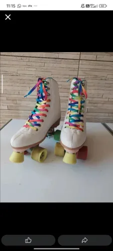 PATINS QUAD OWL SPORTS RAINBOW, pouco usado