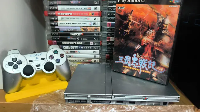 PS2 edição prata ( somos loja)