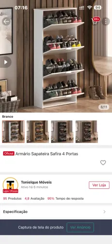 Sapateira Armário 