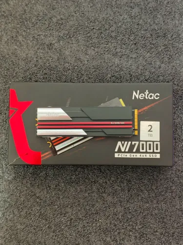 SSD NVMe M.2 2TB Netac NV7000 PCIe 4.0 (7000MB/s) Com Dissipador - Saúde 97% Excelente