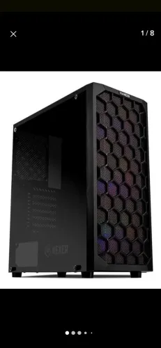 Computador parcialmente montado.