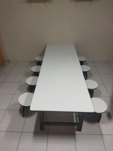 Mesa refeitório 8 lugares infantil 