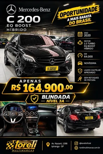 Mercedes-Benz C-200 EQ Boost 1.5 TB 16V 183cv Aut. 2020