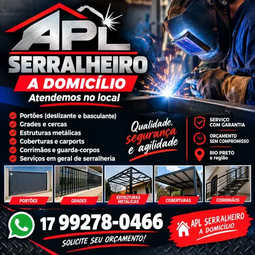 Serralheiro atendemos rio preto e região 