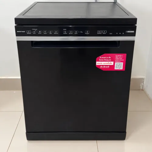 Lava-louças Brastemp 15 Serviços Smart Sensor Preta 220 V