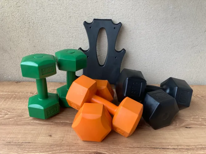 Kit halteres com suporte