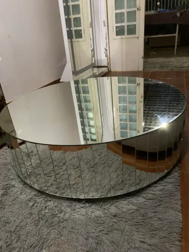Mesa de Centro Espelho Redonda