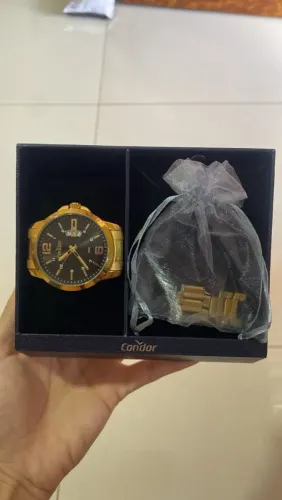 Relógio Dourado Condor masculino