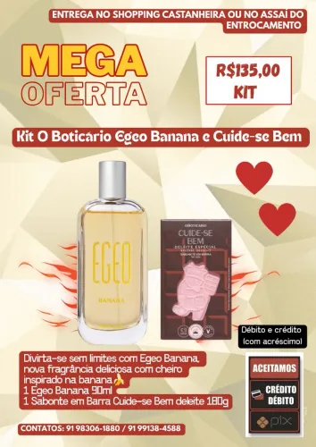 Kit O Boticário Egeo e Cuide-se Bem