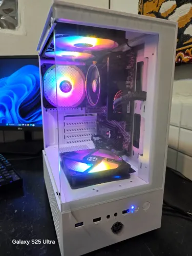 PC Gamer Ryzen5 Branco Novo Montado Hoje 