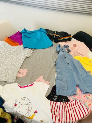 lote roupas da liz mais de 15 itens veste 3/4 anos kukie disney etc tudo 85,