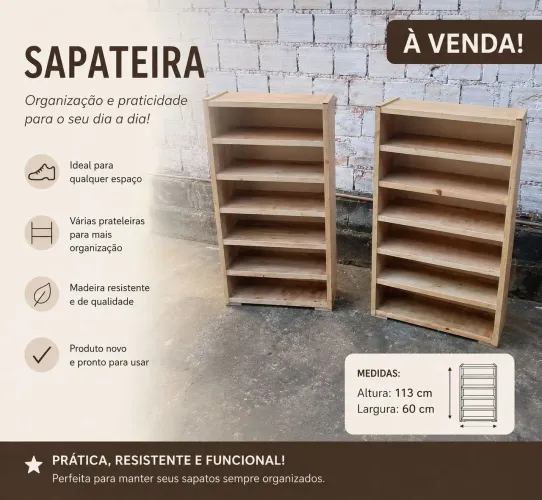 Sapateira promoção 