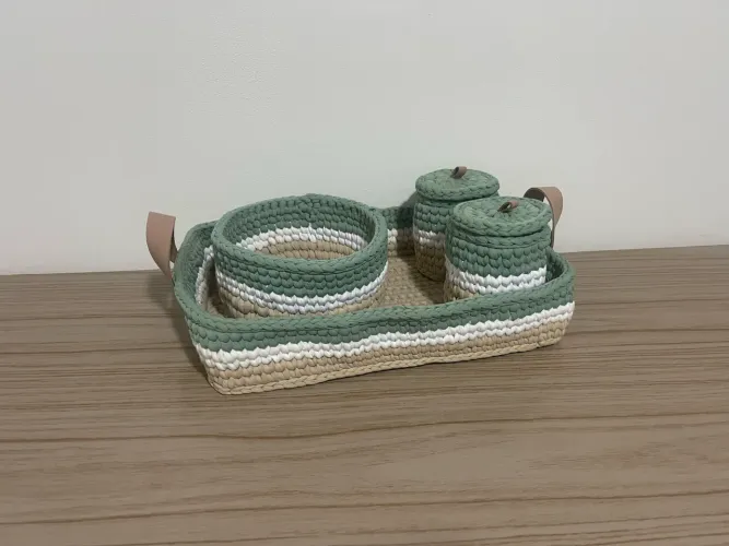 Kit higiene crochê
