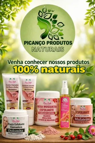 Produtos naturais. Ótimos benefícios pra pele: potente clareador, hidratação e esfoliação.