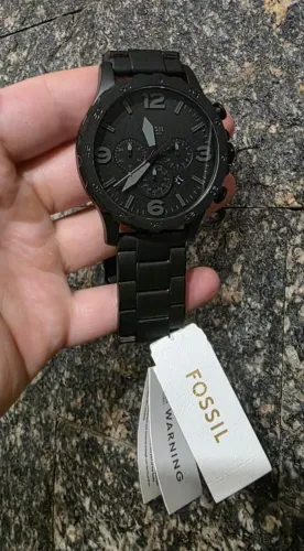 [NOVO] Relógio Fossil Nate, masculino, com cronógrafo e pulseira de aço inoxidável