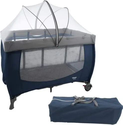 Berço Portatil Stelle - Grey Light Infanti Kdd-930-b